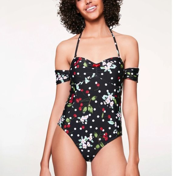 Betsey Johnston Cherry Bomb One Piece Swimsuit - Picture 1 of 6